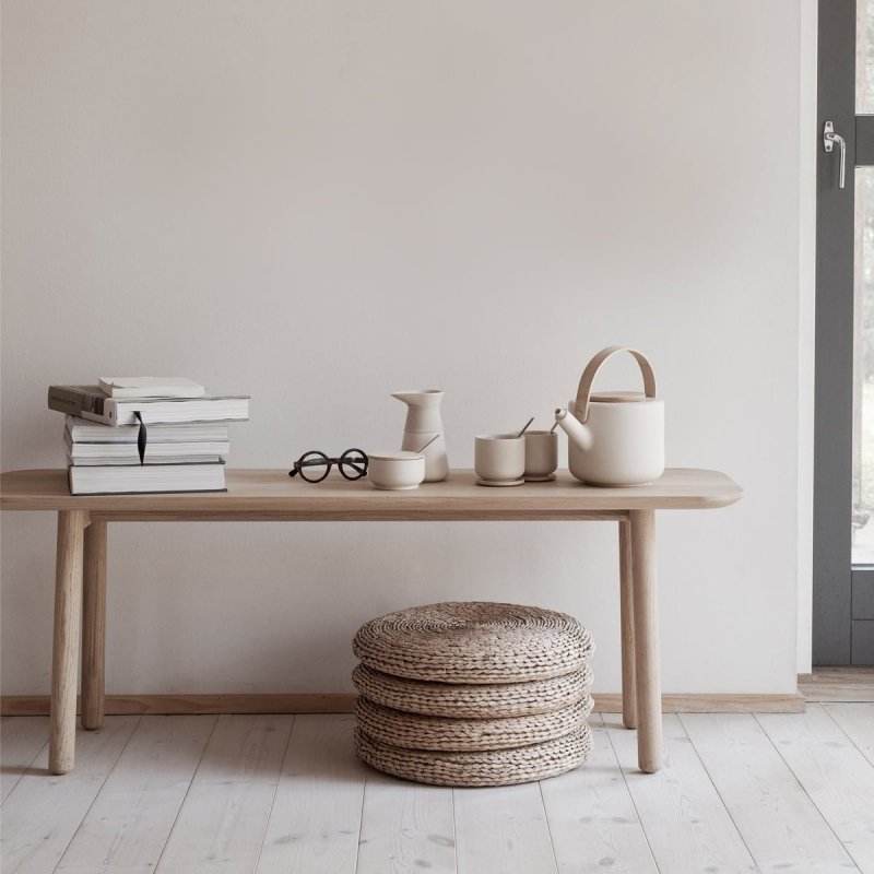 Stelton THEO Dzbanek do Herbaty 1.25 l z Podgrzewaczem Beżowy - Sand
