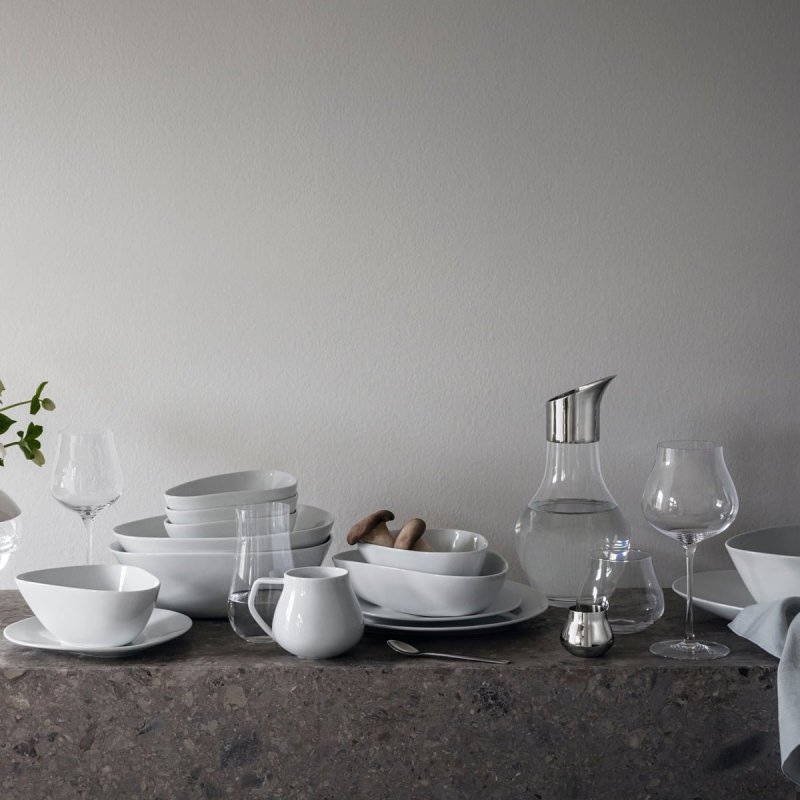 Georg Jensen SKY Talerz Głęboki 24 cm Biały