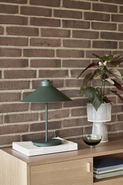 Hübsch NORDIC Lampa Stołowa 38 cm / Zielona