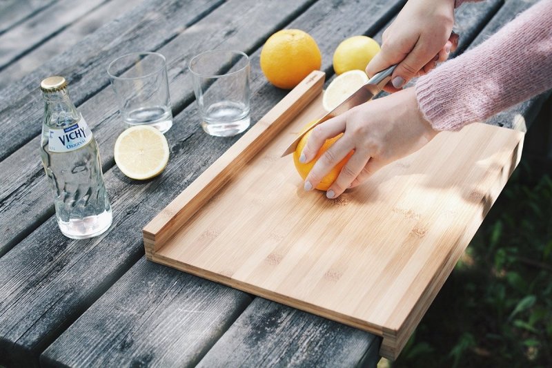 Magisso KITCHEN Bambusowa Deska do Krojenia - Stolnica Nablatowa