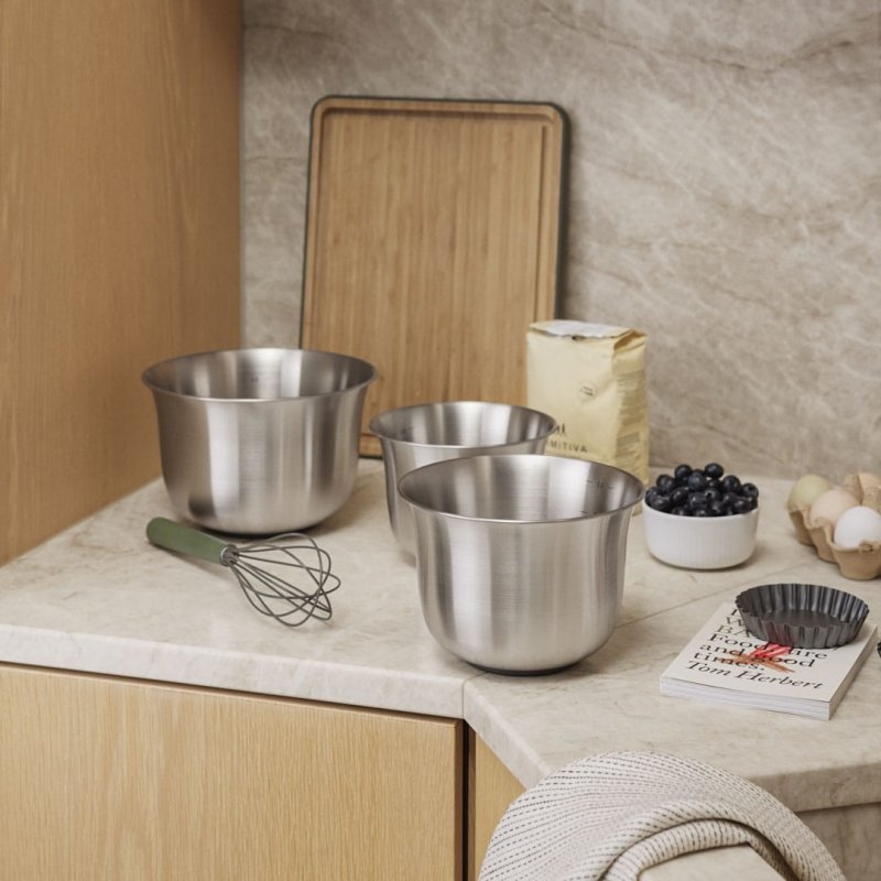 Zestaw misek kuchennych Eva Solo Green Tools ze stali nierdzewnej