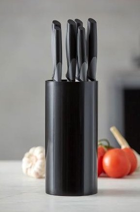 Funktion KITCHEN Stojak - Blok na Noże / Czarny