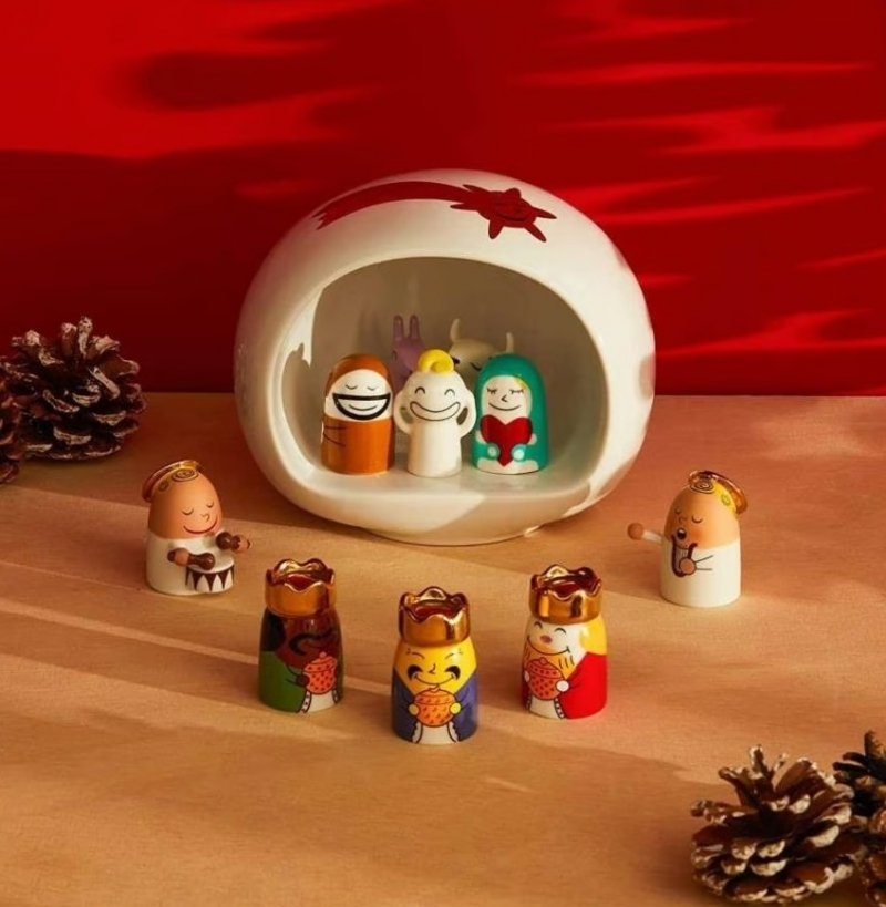 A di Alessi RE MAGI Porcelanowe Figurki / Trzej Królowie