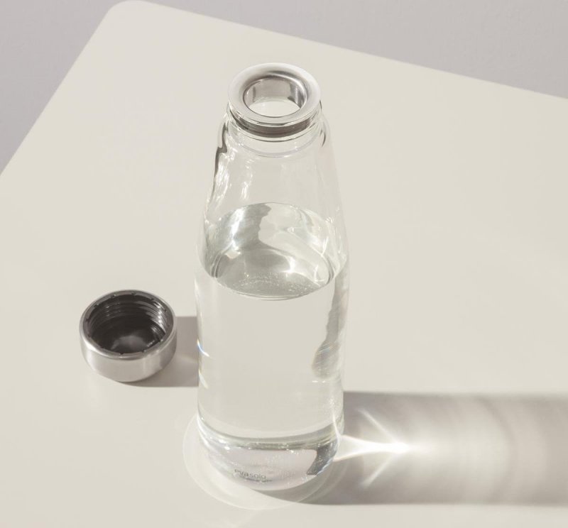 Eva Solo GLASS Karafka do Wody 1,3 l ze Stalowym Korkiem