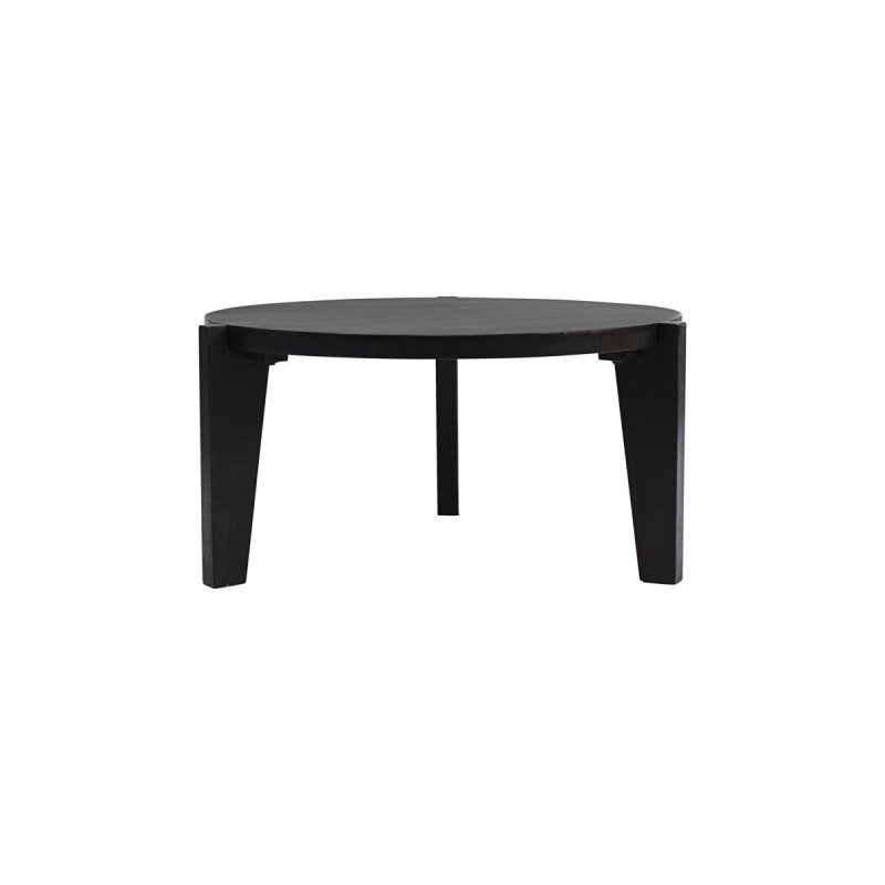 House Doctor BALI Okrągły Stolik Kawowy 80 cm Czarny