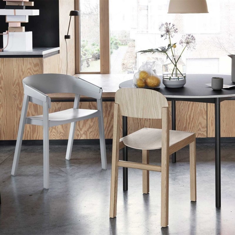 Muuto COVER Krzesło Drewniane - Zielone