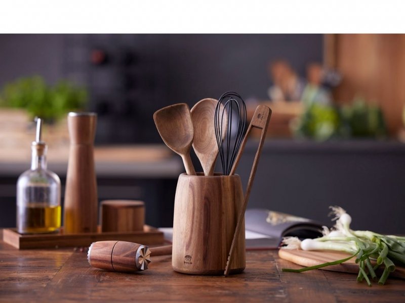 Holm WOODEN Drewniany Pojemnik na Akcesoria Kuchenne