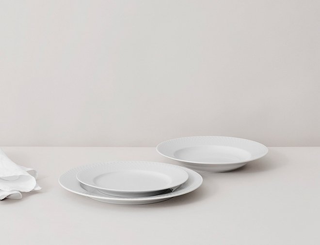 Lyngby Porcelain RHOMBE Talerz Płaski 23 cm
