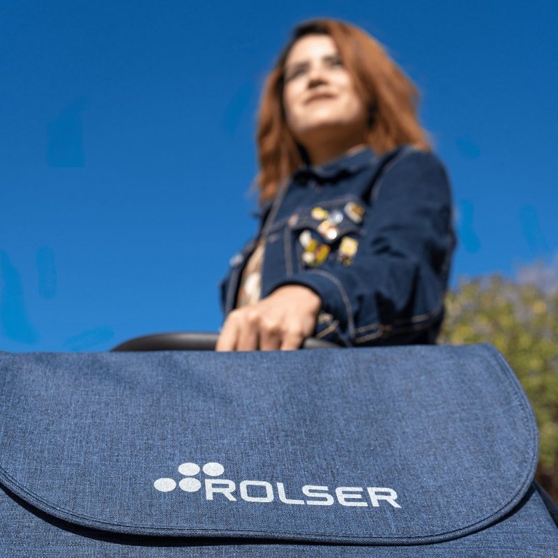 Rolser COM TWEED 8 Wózek na Kółkach - Torba na Zakupy / Granatowy