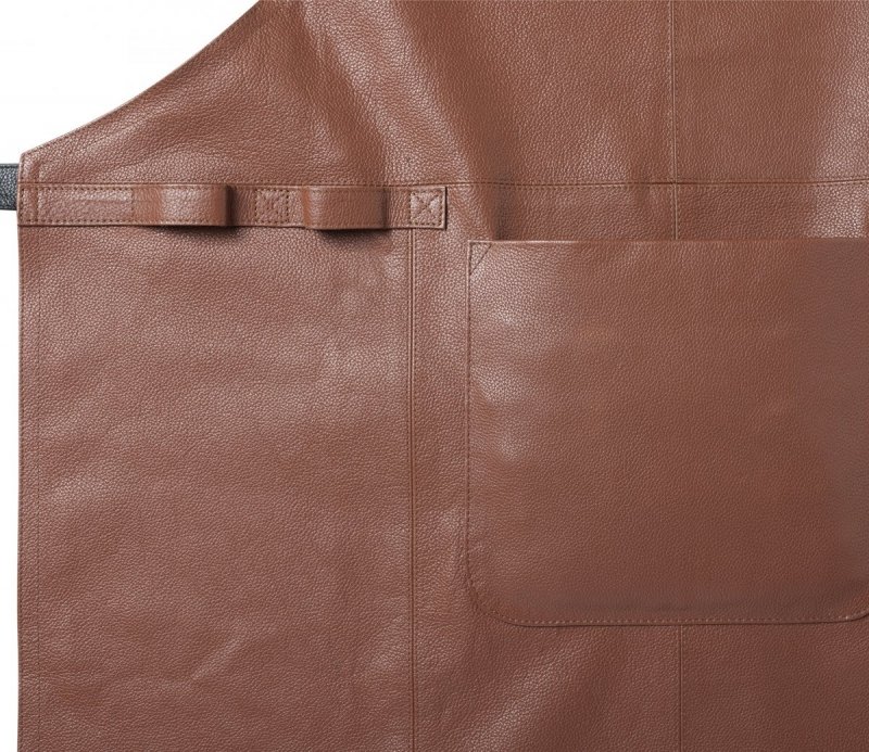 Zassenhaus COMFORT LINE Skórzany Fartuch Kuchenny / Skóra Naturalna - Brązowy