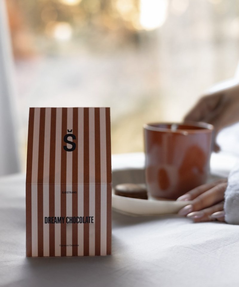 Sjöstrand CHOCOLATE FLAVOUR Kawa Organiczna w Kapsułkach  - Kapsułki 10 szt. / Czekoladowa