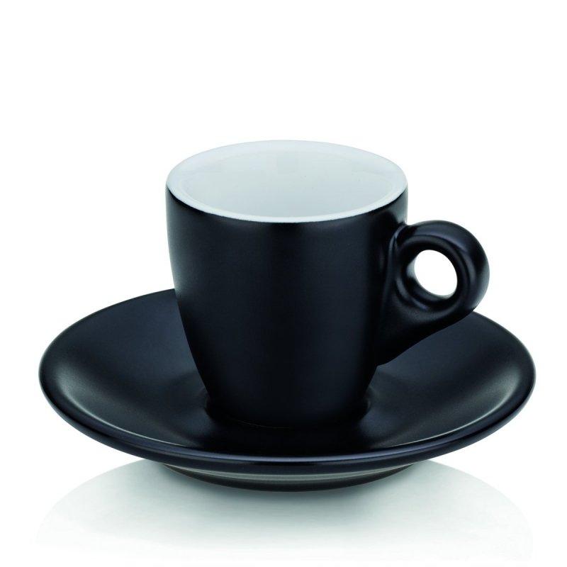 Kela MATTIA Filiżanki do Kawy Espresso 50 ml 2 Szt. Czarne