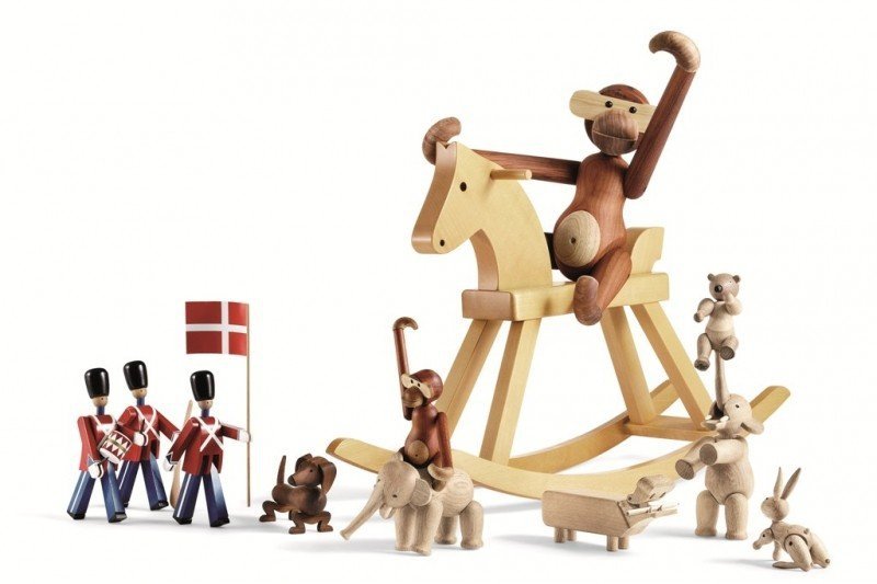 Kay Bojesen MONKEY Małpka 20 cm Drewno Tekowe