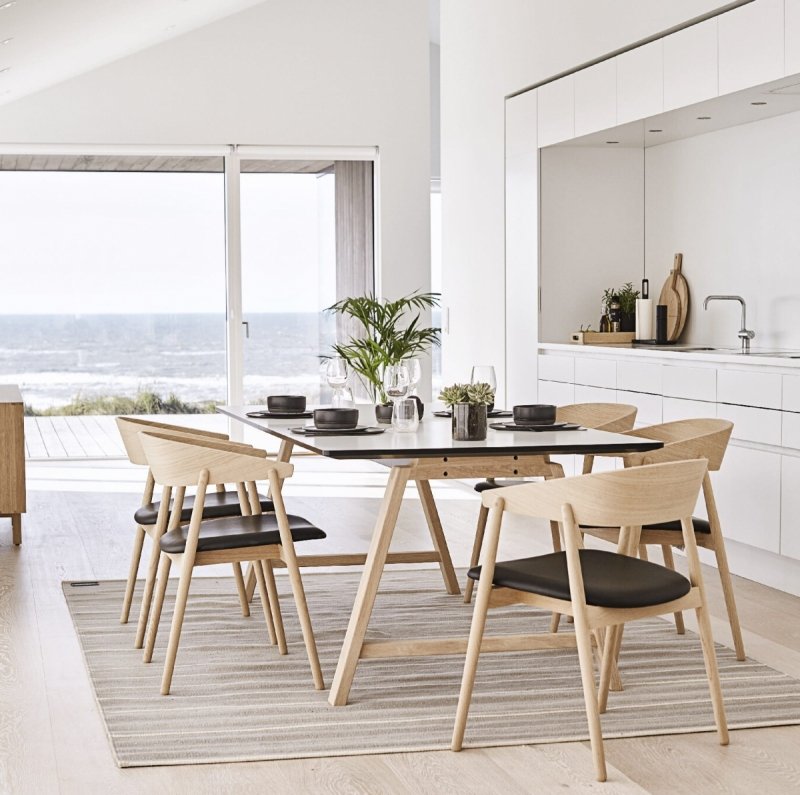 Andersen Furniture KITCHEN Drewniany Stojak na Ręczniki Papierowe / Czarny