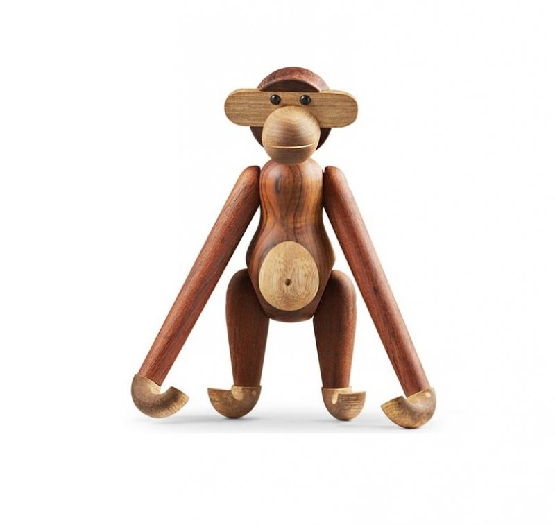 Kay Bojesen MONKEY Figurka Drewniana Małpka MINI Drewno Tekowe