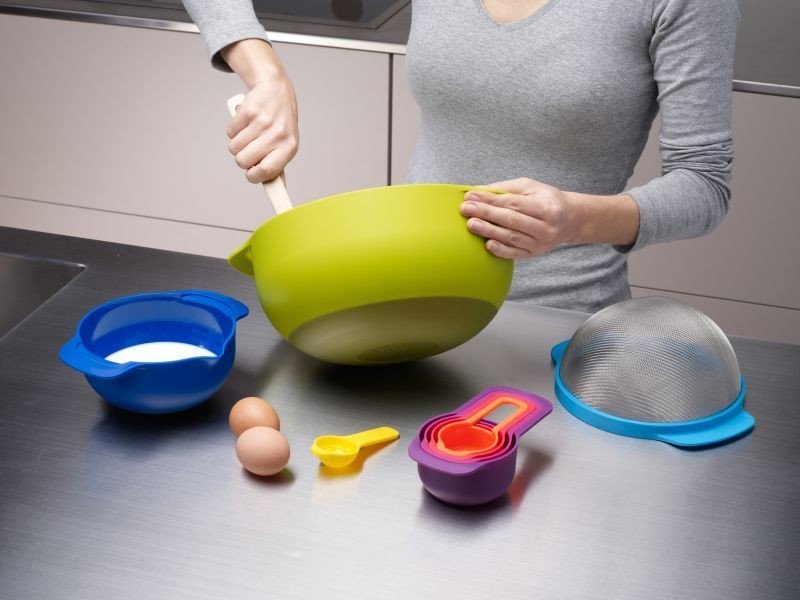 Joseph Joseph NEST 9 Zestaw Misek i Miarek Kuchennych / Kolorowy