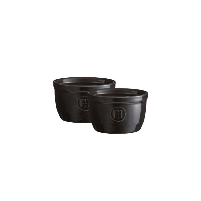 Emile Henry - Foremka do Zapiekania Typu Ramekin 2 Szt. N°9 - Czarna