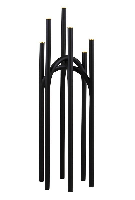 Aytm ANGUI Świecznik Podłogowy 92 cm Czarny / Złoty