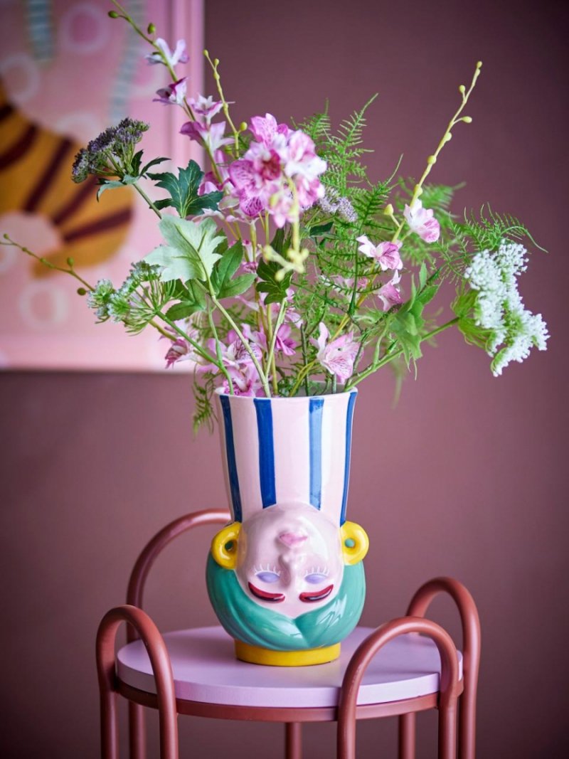 Miss Jody Vase Bloomingville wazon i świecznik z twarzą