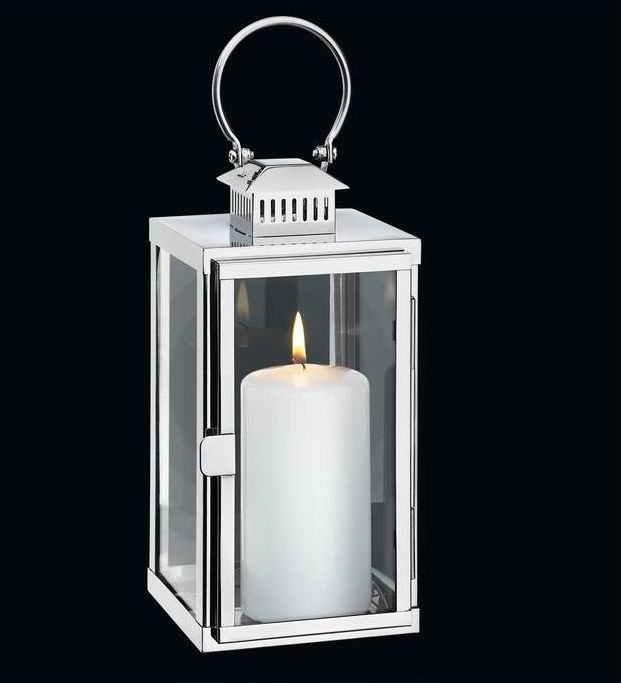 Cilio TORRE Lampion 30 cm Srebrny