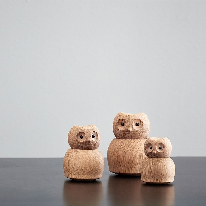 Andersen Furniture OWL Ptaszek Drewniany L - Sowa / Dębowy