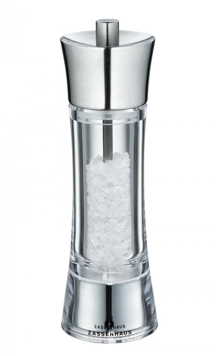 Zassenhaus AACHEN Młynek do Soli 18 cm Stal / Akryl