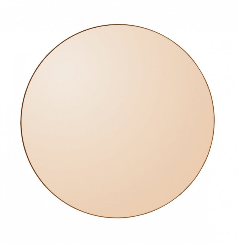 AYTM - CIRCUM Lustro Ścienne Okrągłe 70 cm Amber - Tafla Amber