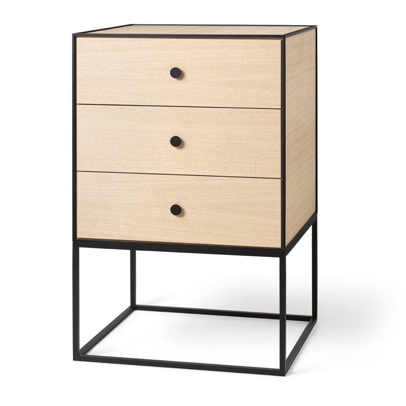 by Lassen FRAME 49 Komoda z 3 Szufladami - Dębowa