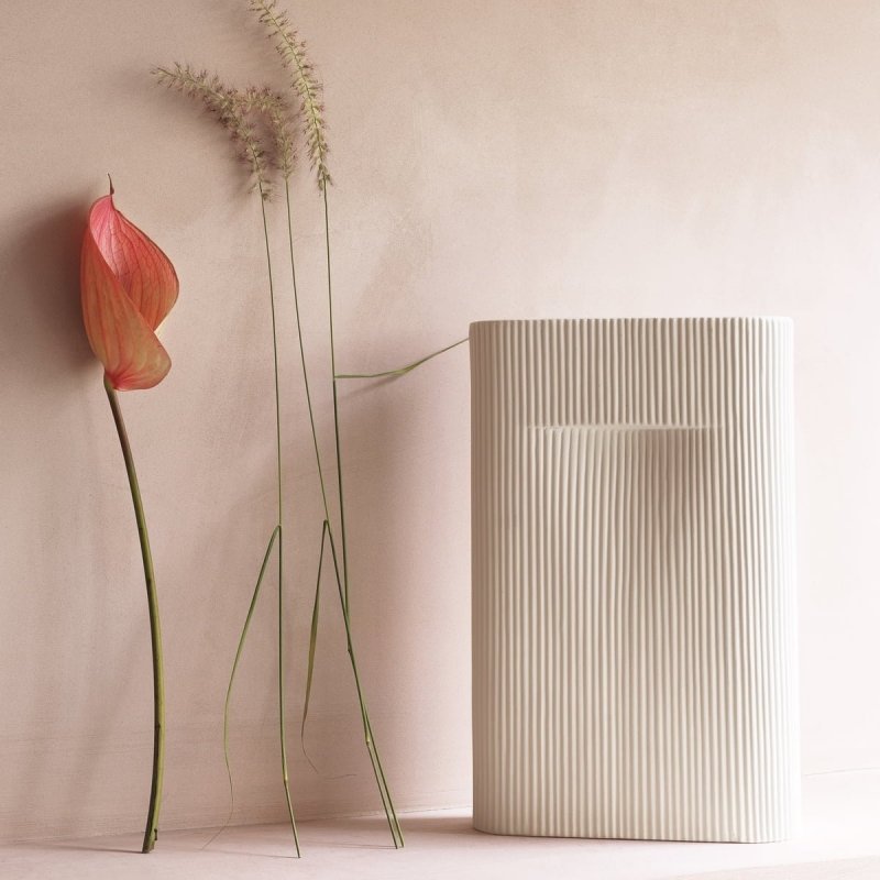 Muuto RIDGE Wazon do Kwiatów 35 cm Biały (Off-White)