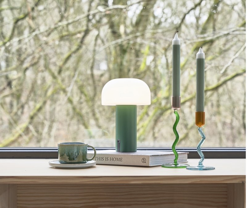 Villa Denmark STYLES Bezprzewodowa Lampka LED / Zielona