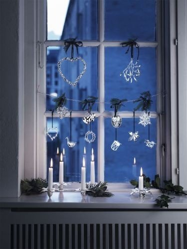 Rosendahl KAREN BLIXEN Christmas Zawieszka Świąteczna - Serce Liść - Srebrna