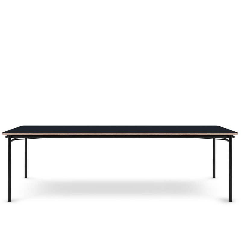 Eva Solo TAFFEL Stół Rozkładany 90 x 250-370 cm Czarny / Blat Czarny