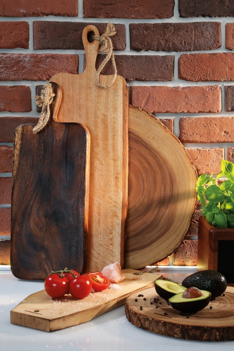 Zassenhaus AKACJA Okrągła Deska do Serwowania 32 cm Plaster Drewna