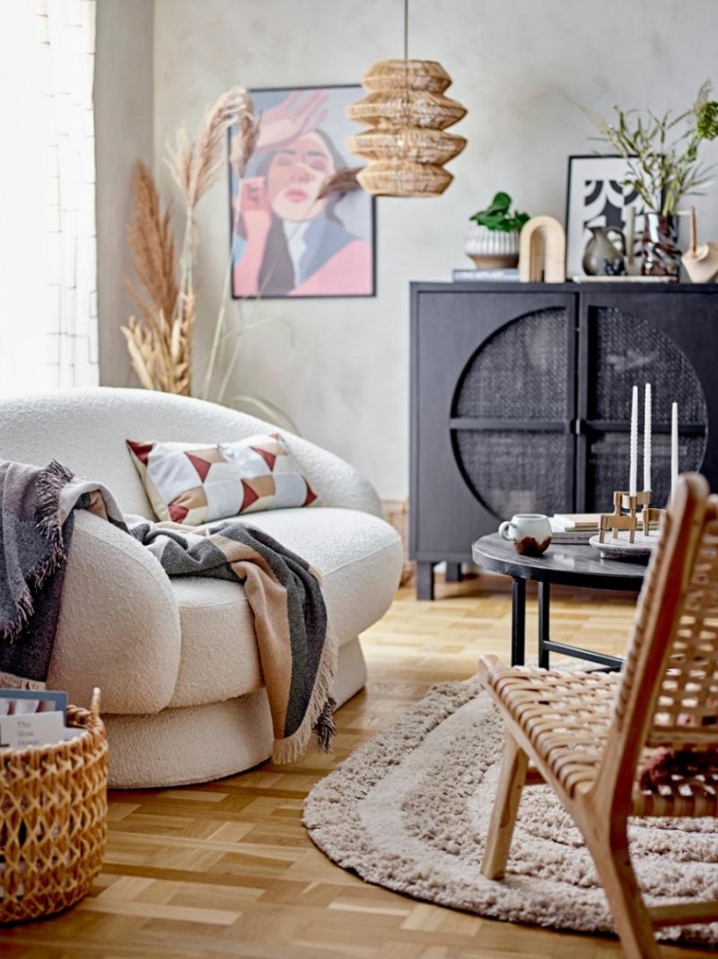 Bloomingville TED Sofa 160 cm / Biała