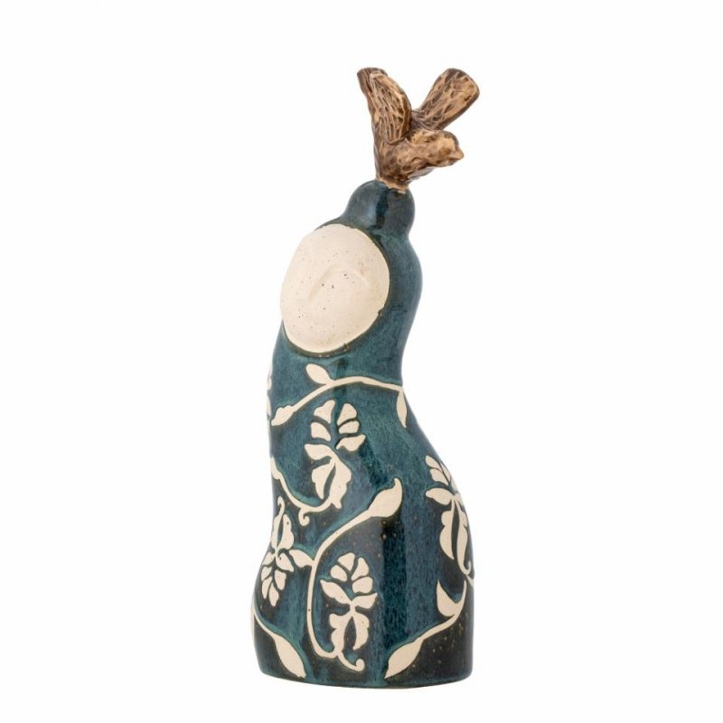 Bloomingville LAYHAN Rzeźba - Figurka Dekoracyjna 31 cm / Niebieska