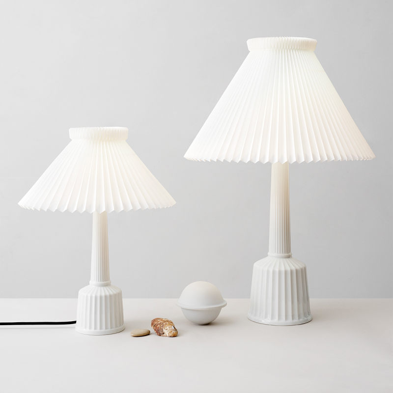 Lyngby LE KLINT Lampa Stołowa Porcelanowa 46 cm Biała