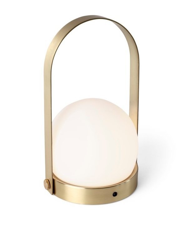Audo CARRIE Lampion LED - Lampka Przenośna / Złota Mosiądz