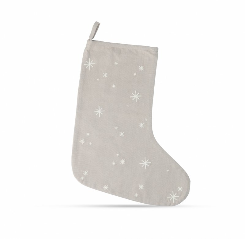 Juna CHRISTMAS Świąteczna Skarpeta na Prezenty 45 cm / Beżowa