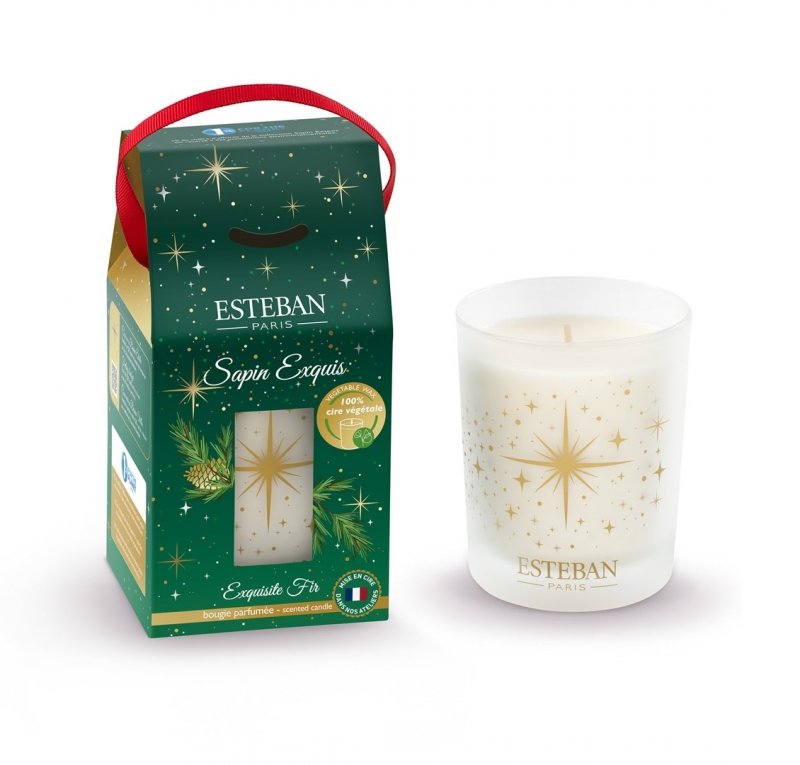 Esteban PARIS Świąteczna Świeca Zapachowa 180 g / Zapach Exquisite Fir