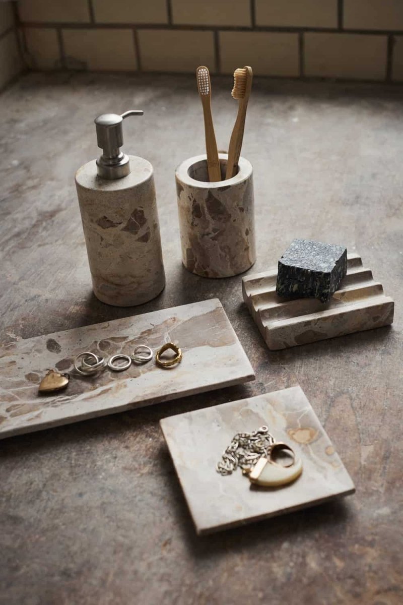 Marmurowy kubek łazienkowy Vita