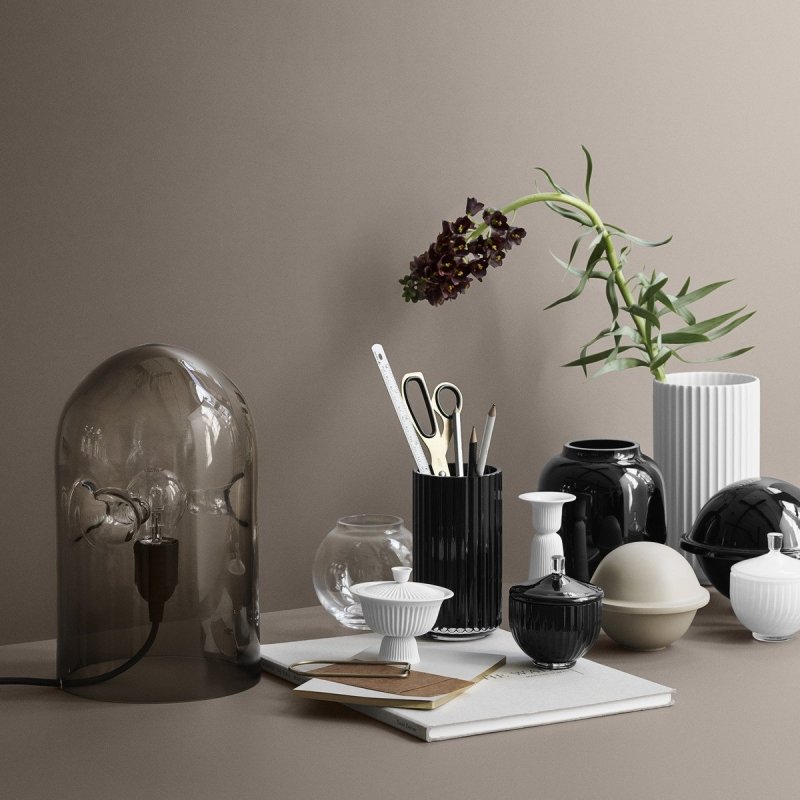 Lyngby Porcelain FORM 70/3 Wazon 14 cm Burgundy