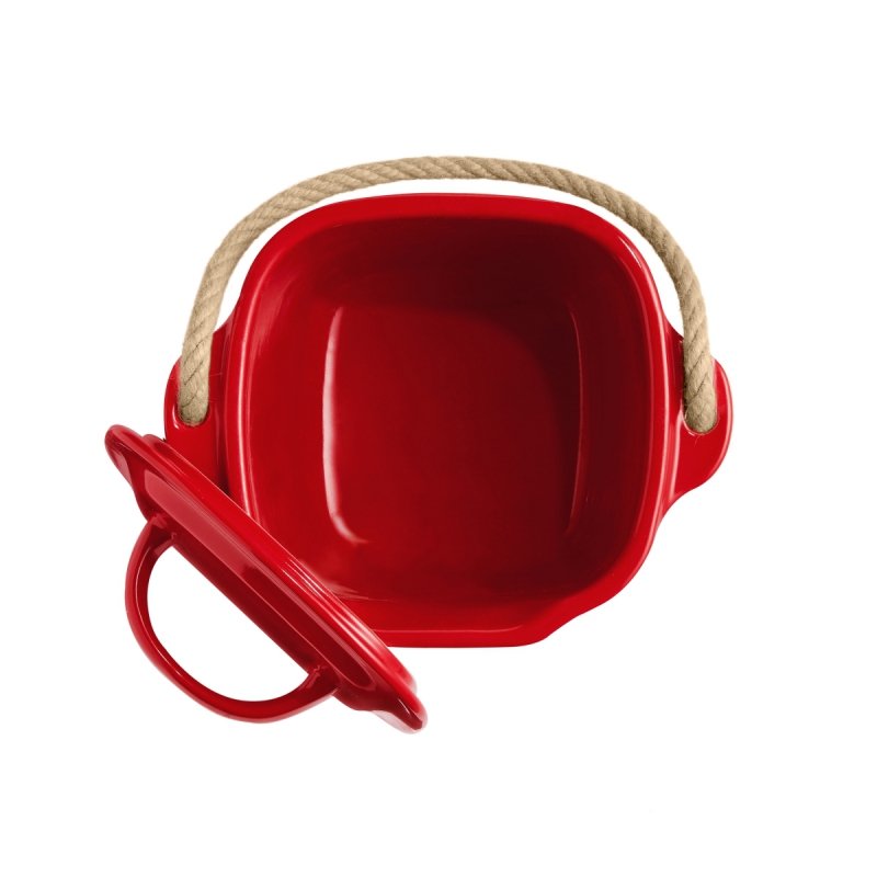 Emile Henry Kompostownik Ceramiczny 3,9 l / Czerwony