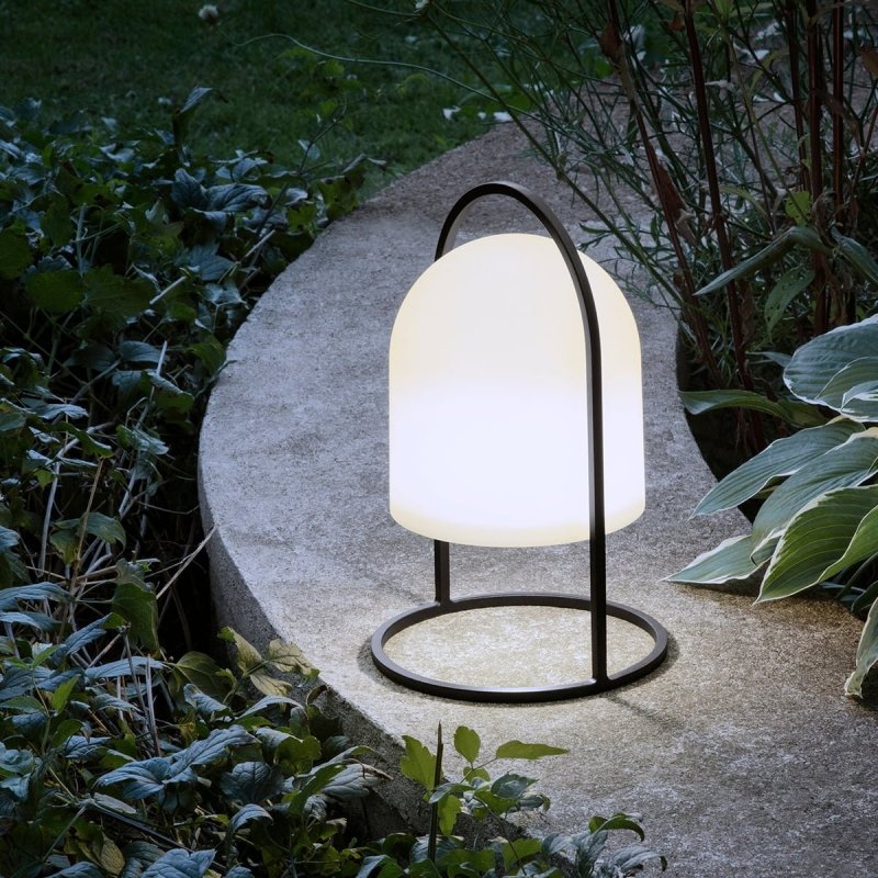 Eva Solo LANTERN Lampka Solarna 30 cm Czarna / Biały Klosz