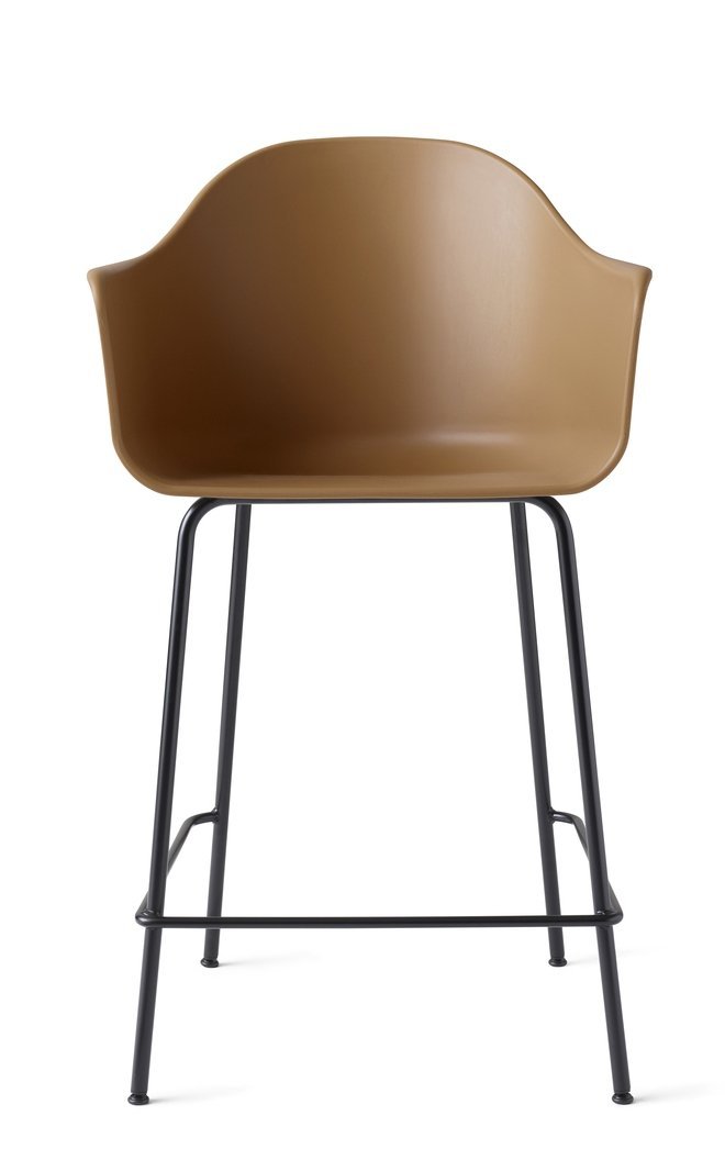 Menu HARBOUR Krzesło Barowe 102 cm Hoker Czarny - Siedzisko Khaki