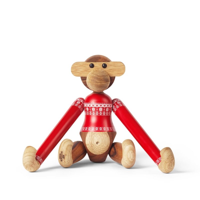 Kay Bojesen MONKEY Małpka Drewniana - Mała / Edycja Świąteczna 2024