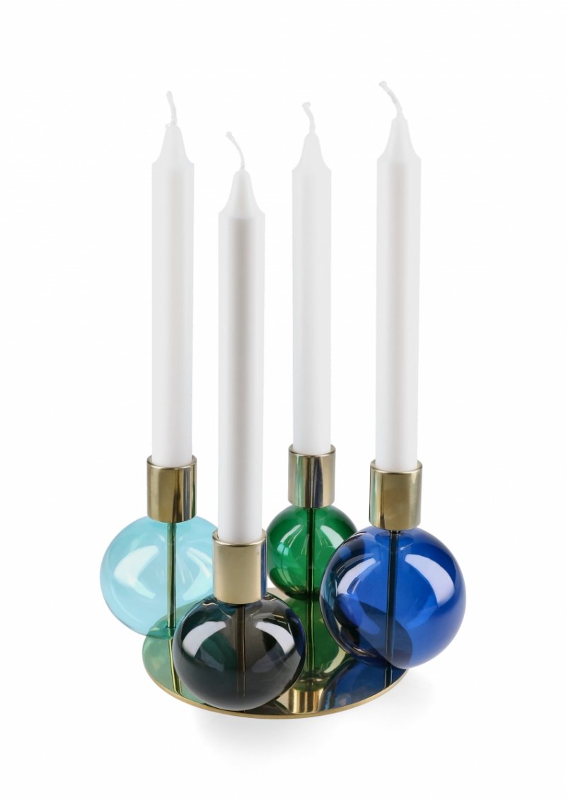 Dekoracyjny świecznik na klasyczne świece Bubble