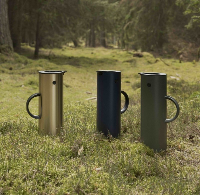 Stelton EM77 Termos Stołowy - Dzbanek Termiczny 1 l / Ciemnozielony
