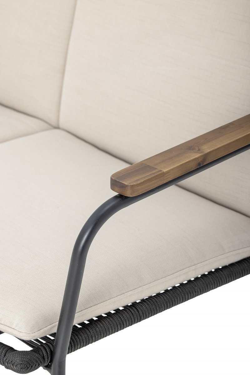 Bloomingville HAMPTON Sofa Ogrodowa / Czarna