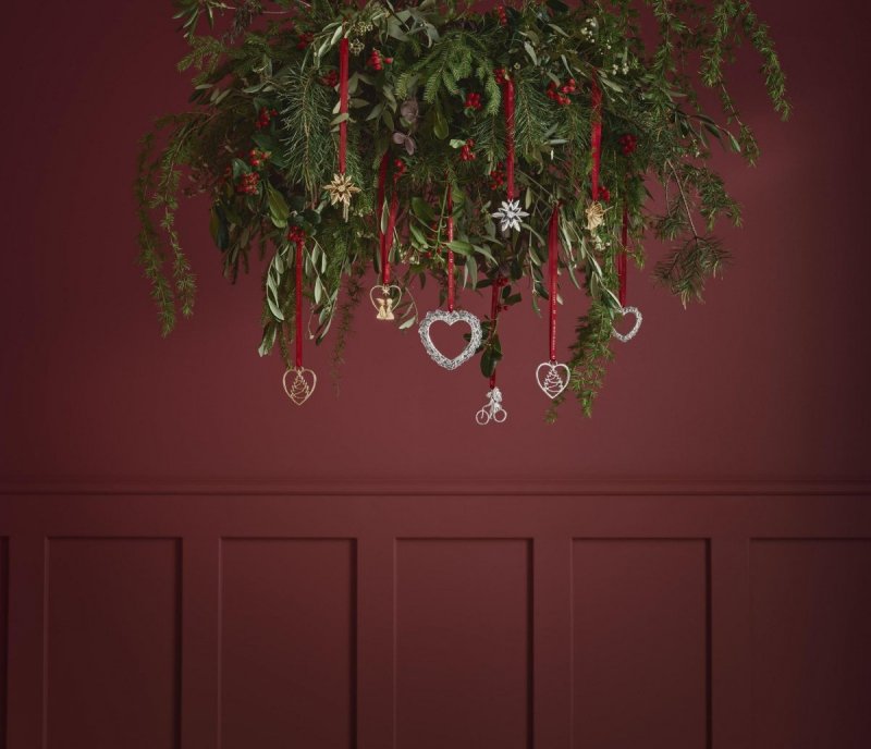 Rosendahl KAREN BLIXEN Christmas Zawieszka Świąteczna 11,5 cm Serce Srebrne