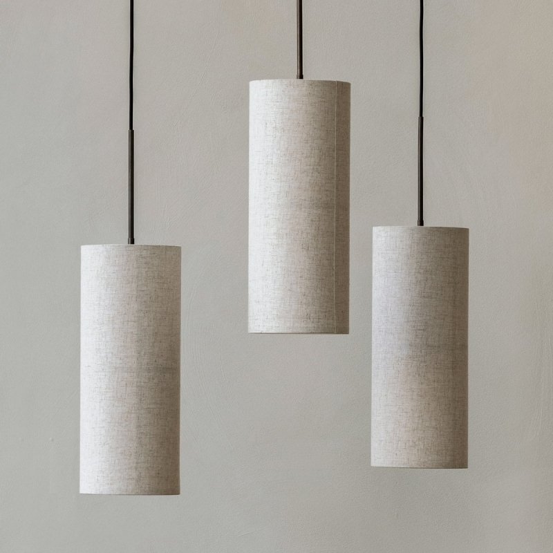 Audo HASHIRA Lampa Wisząca 18 cm / Lniany Klosz